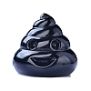 Natural Obsidian Carved Poop Shape Figurines PW-WG63975-01-1