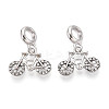 Alloy Crystal Rhinestone European Dangle Charms FIND-N009-23P-1