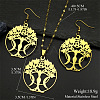 304 Stainless Steel Dangle Earrings & Pendant Necklaces Sets FS-WGEFFE7-02-2
