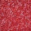 Transparent Colours Luster Glass Bugle Beads SEED-N005-001-A05-3