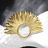 Flower 304 Stainless Steel White Shell Finger Rings for Women RJEW-G346-11G-02-3