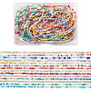 13 strands 13 styles Electroplate Glass Beads Strands EGLA-CD0001-08-2