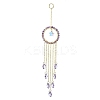 Glass Star Pendant Decorations HJEW-JM01113-05-2