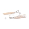 Anti-Tarnish Sterling Silver Stud Earrings EJEW-C087-15D-P-2