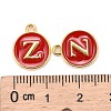 Golden Plated Alloy Enamel Charms X-ENAM-S118-03Z-3