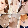 35Pcs 7 Styles Printed Alloy Pendants ENAM-CJ0005-24-7