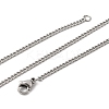 12Pcs 2.2MM 304 Stainless Steel Twisted Chain Necklaces for Men Women NJEW-H093-17P-04-5