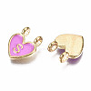 Alloy Enamel Charms ENAM-T012-02S-RS-3