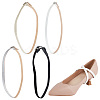4 Pairs 4 Colors Imitation Leather Shoelace Bands FIND-DR0001-14-1