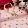 160Pcs 4 Styles Brass Bead Tips KK-BBC0017-42G-3