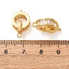 Brass Pave Clear Cubic Zirconia Tube Bails CU-CBA2907-12G-3