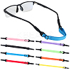 8Pcs 8 Colors Stretchy Nylon Sports Sunglass Straps AJEW-GF0010-53-1