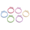 Adjustable ABS Plastic Flat Round Embroidery Hoops TOOL-PW0003-017-1