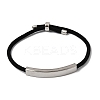 Round Nylon Milan Cord Slider Bracelet Making BJEW-L722-01P-15-1