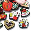 20Pcs 20 Styles Study/Teacher's Day Theme Food Grade Silicone Focal Beads SIL-CJ0001-41-8