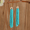 Fashionable Casual Commuter Classic Tassel Alloy Dangle Earrings AC2883-2