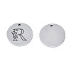 Non-Tarnish 304 Stainless Steel Charms STAS-T059-26P-R-3