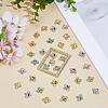 80Pcs 2 Colors Alloy Enamel Charms ENAM-DR0001-11-4