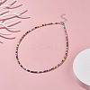 Glass Seed Beaded Necklace X-NJEW-JN03825-01-2