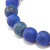 Synthetic Hematite & Natural Mixed Stone Round Beads Stretch Bracelet for Women BJEW-JB07485-10