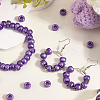 800Pcs Plastic Pearlized Beads KY-SP0001-53D-7
