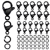 40Pcs 304 Stainless Steel Lobster Claw Clasps STAS-SC0008-92-1