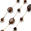 Handmade Nuggets Natural Tiger Eye Beaded Chains CHS-P019-06G-A-1