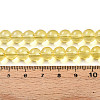 Baking Paint Transparent Glass Beads Strands DGLA-N006-8mm-04-4