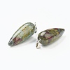 Natural Dragon Blood Pointed Pendants G-F705-01K-P-3