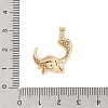 Brass Micro Pave Cubic Zirconia Pendants KK-E111-45B-G-3