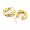Rack Plating Brass Hoop Earrings EJEW-K263-32G-2