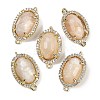 Natural Moonstone Faceted Oval Links G-B126-07G-12-1