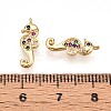 Brass Micro Pave Cubic Zirconia Pendants X1-KK-N261-16G-3