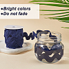 10 Yards Polyester Wavy Fringe Trim Ribbon OCOR-GF0004-25A-5