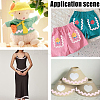 10 Yard Polyester Wavy Fringe Trim Ribbon SRIB-GF0001-38G-5