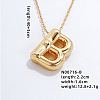 Stainless Steel Party Balloon Letter Pendant Cable Chain Necklaces for Women YF1942-2-1