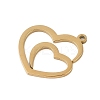 304 Stainless Steel Pendants STAS-S139-05G-2