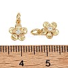 SHEGRACE Valentine's Day Brass Clear Cubic Zirconia Charms XGRQ3P989-577G-3