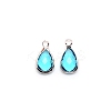 Faceted Glass Pendants FIND-WH0097-40C-1