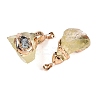 Raw Rough Natural Lemon Quartz Pendants G-T138-175C-2