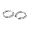 Non-Tarnish 304 Stainless Steel Hoop Earrings STAS-Z052-10P-2