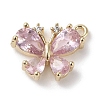 Brass Micro Pave Cubic Zirconia Charms KK-G491-28G-03-1