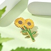 Sunflower Enamel Pins JEWB-P045-02B-G-3
