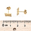 304 Stainless Steel Stud Earrings EJEW-M098-01A-G-2