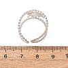 Two Tone 304 Stainless Steel Cuff Open Rings SA-CBA751F-07GP-3