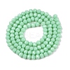 Opaque Solid Color Imitation Jade Glass Beads Strands EGLA-A044-P4mm-D14-3