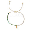 Bohemian Style Glass Seed Beads Braided Bead Bracelets EC2544-5