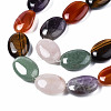 Natural Green Aventurine & Rose Quartz & Red Agate & Tiger Eye & Amethyst Beads Strands G-S364-095-3