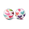 Food Grade Eco-Friendly Printed Silicone Beads SIL-A013-01A-17-1