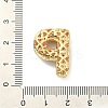 Rack Plating Brass Micro Pave Cubic Zirconia Pendants KK-Q790-01P-G-3